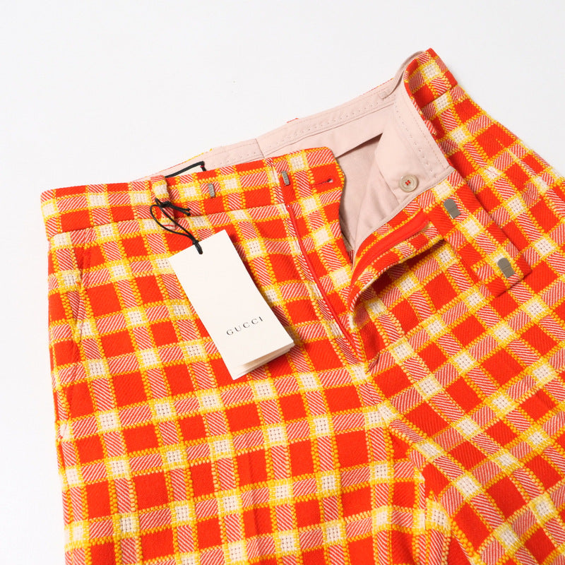 GUCCI Shorts 609574 tweed Orange x yellow 42