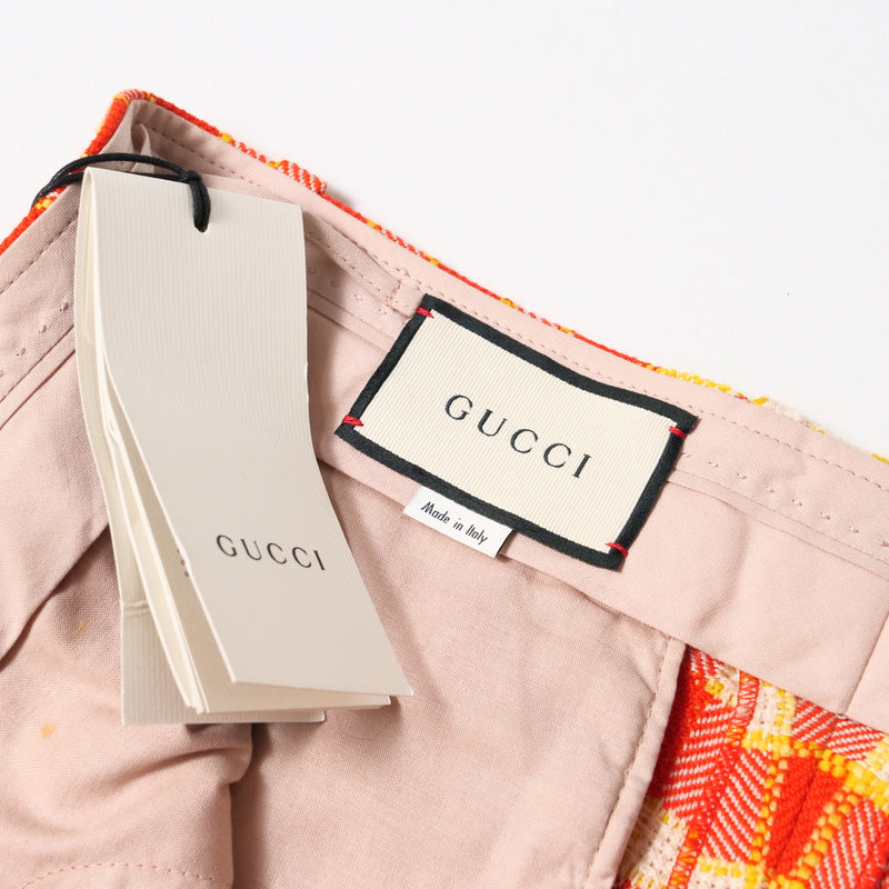 GUCCI Shorts 609574 tweed Orange x yellow 42