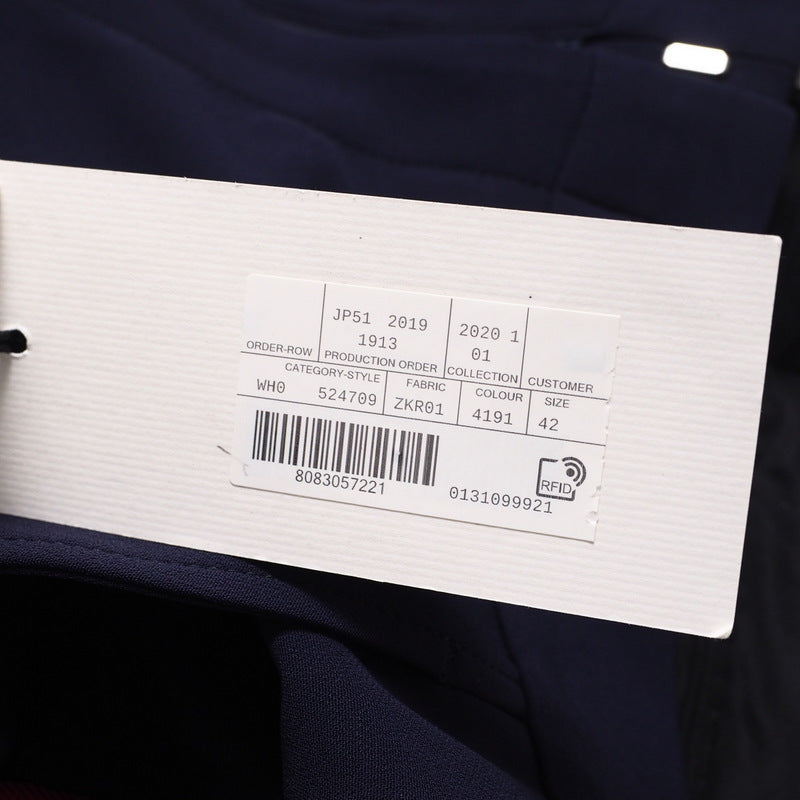 GUCCI Pants 524709 97% rayon, 3% polyurethane Navy/White x Bordeaux 42