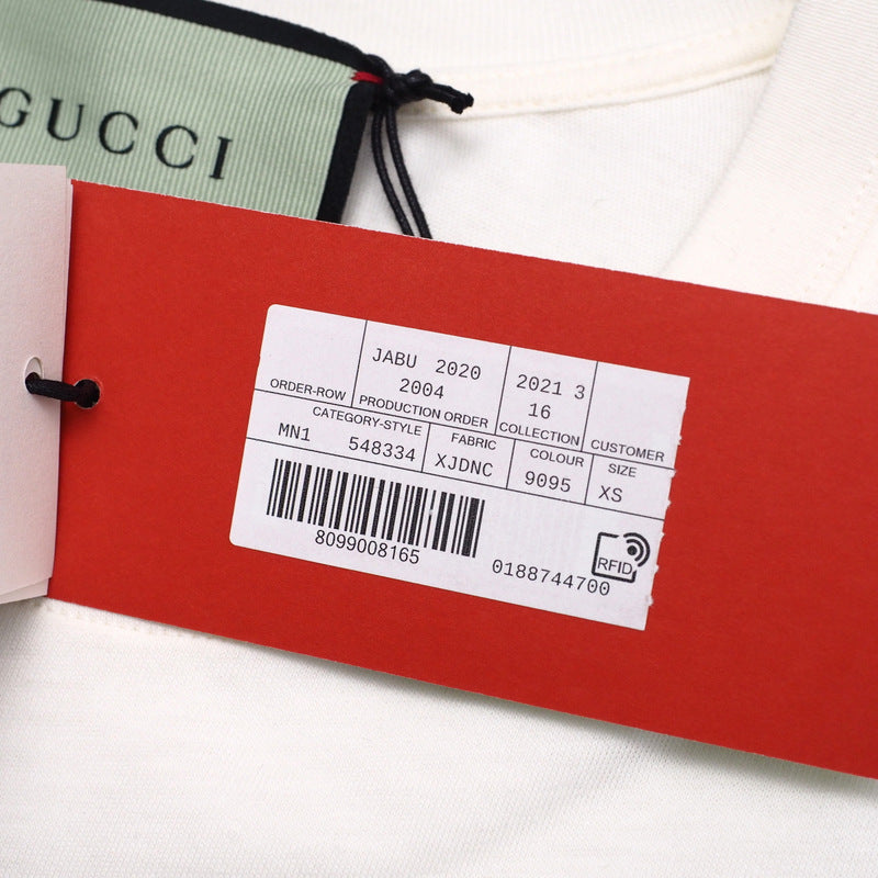 GUCCI Short sleeve T-shirt 548334XJDNC cotton Ivory XS（170/88A）