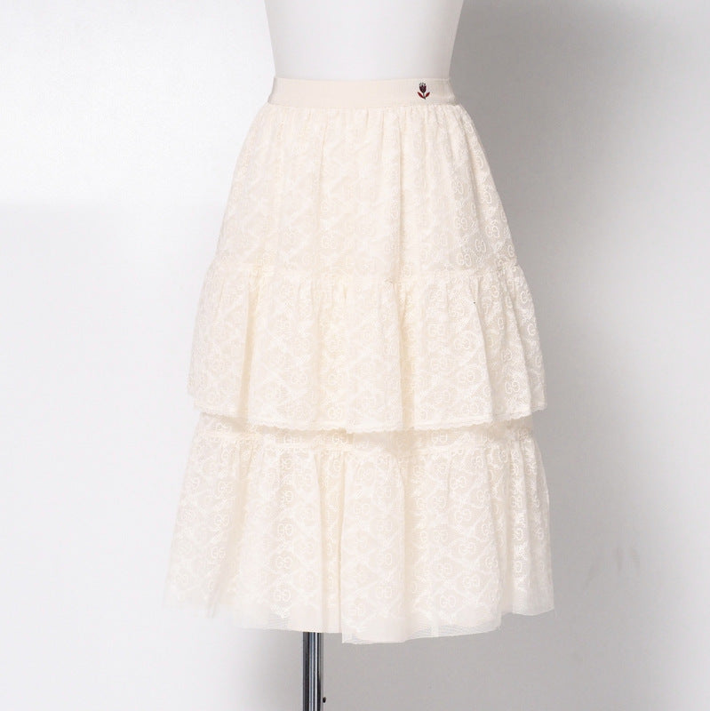 GUCCI Mini skirt 657779 race Ivory 10