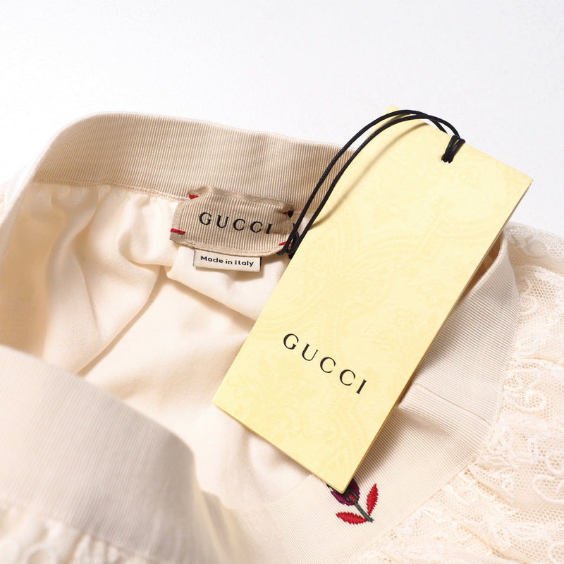 GUCCI Mini skirt 657779 race Ivory 10