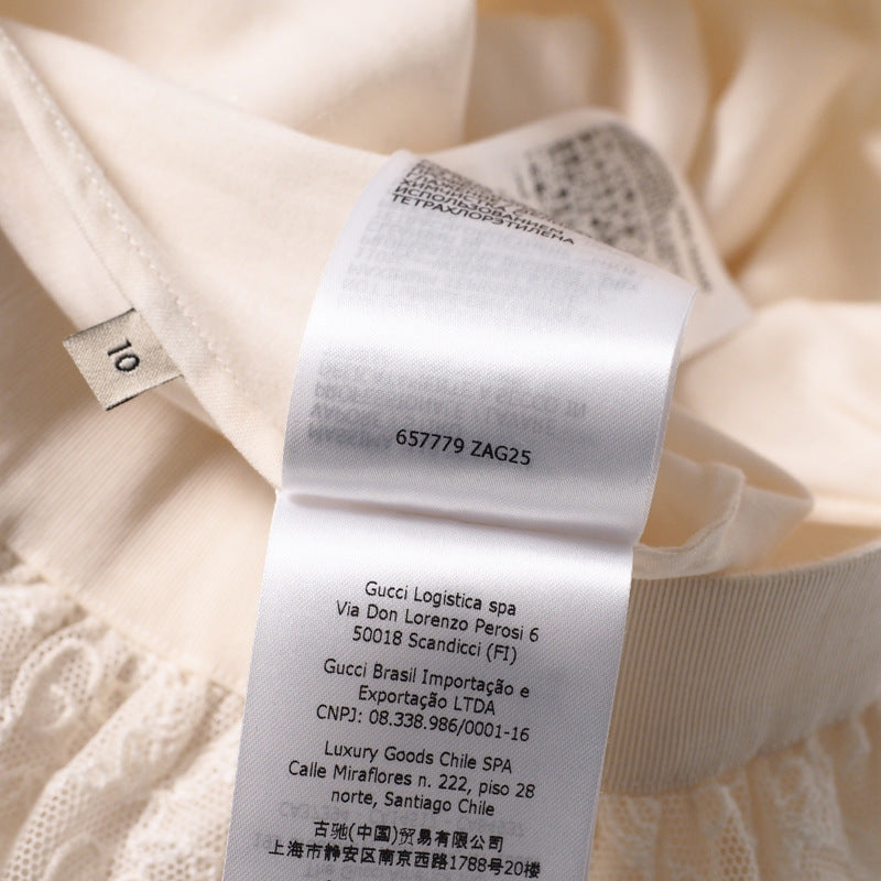 GUCCI Mini skirt 657779 race Ivory 10