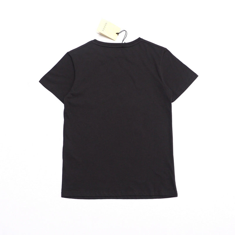 GUCCI Short sleeve T-shirt 610190 cotton Charcoal gray type 10（140/68）
