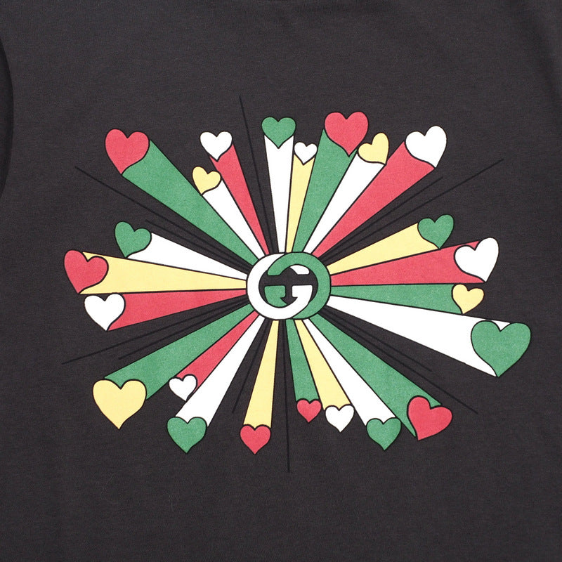 GUCCI Short sleeve T-shirt 610190 cotton Charcoal gray type 10（140/68）
