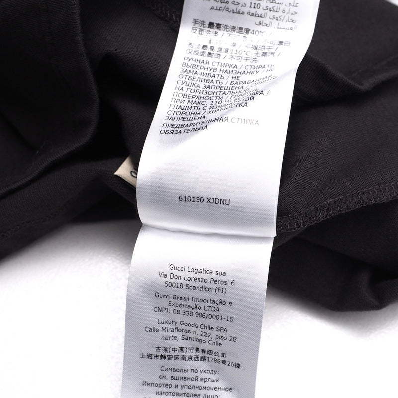 GUCCI Short sleeve T-shirt 610190 cotton Charcoal gray type 10（140/68）