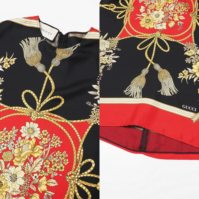 GUCCI setup 550968/545289 silk Black / red 40