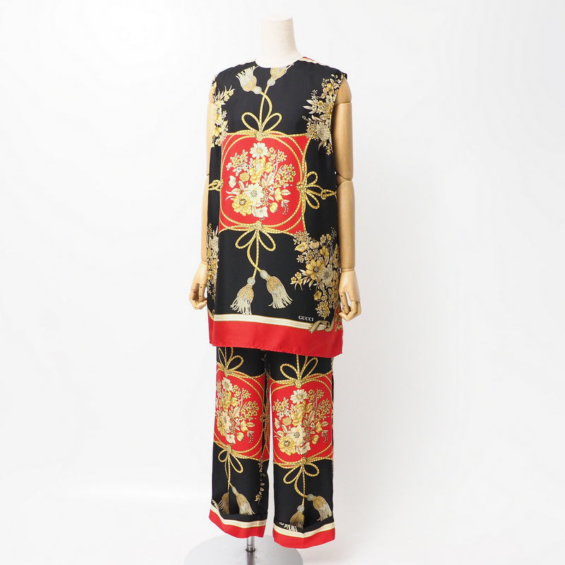 GUCCI setup 550968/545289 silk Black / red 40