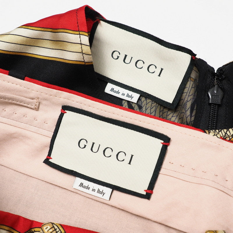 GUCCI setup 550968/545289 silk Black / red 40