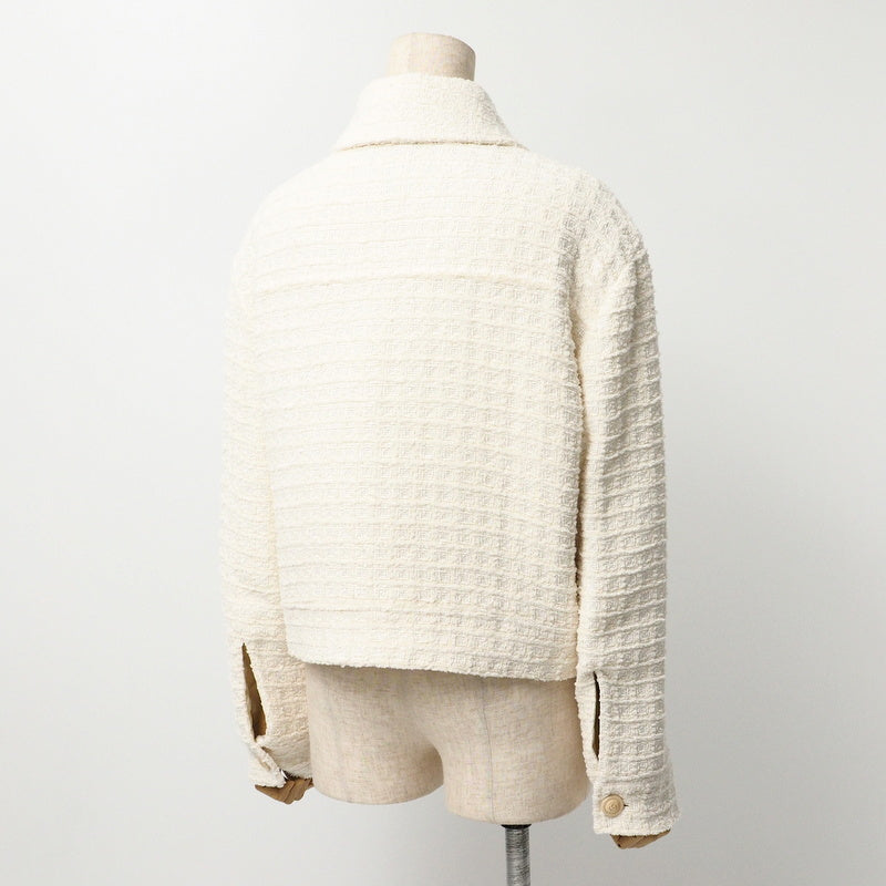 GUCCI Jacket 721995 tweed Ivory 40