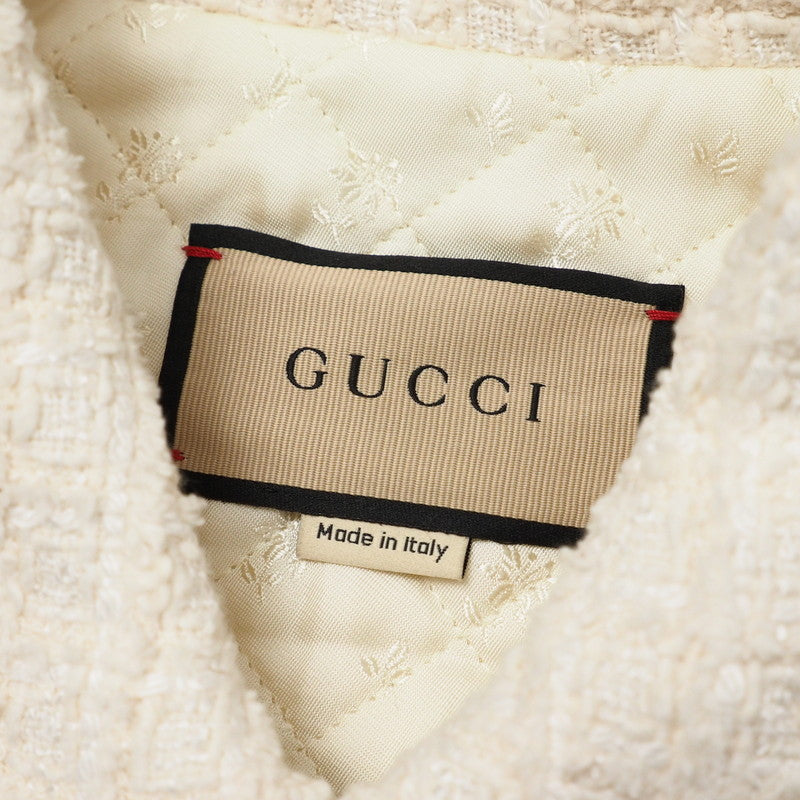 GUCCI Jacket 721995 tweed Ivory 40