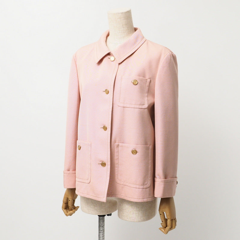 GUCCI Jacket 690932 98% rayon, 2% silk pink 42（170/92Y）