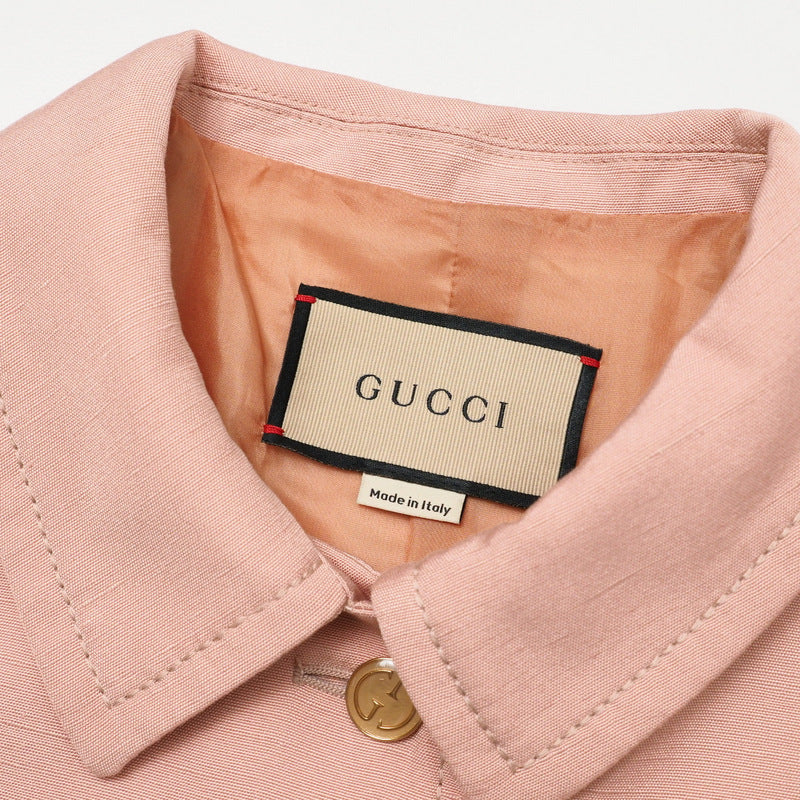 GUCCI Jacket 690932 98% rayon, 2% silk pink 42（170/92Y）