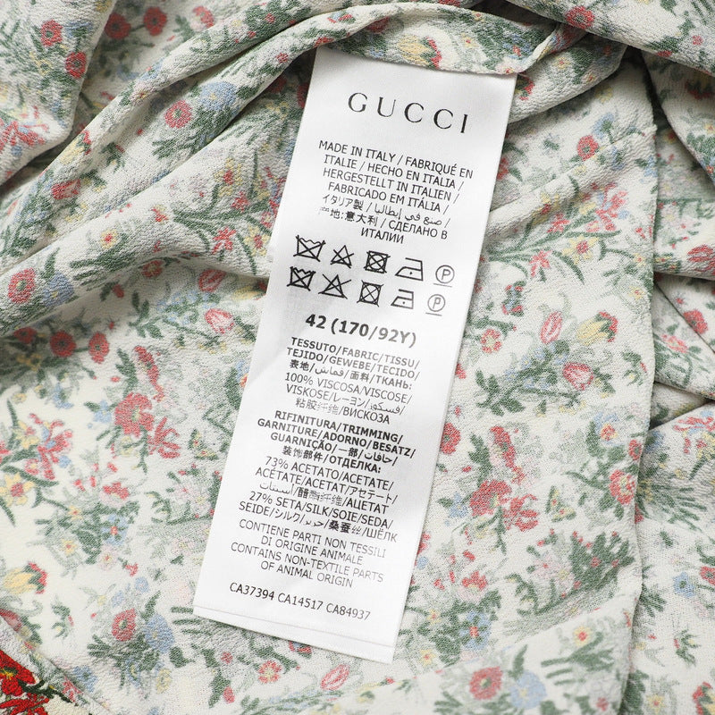 GUCCI one piece 633291 Rayon Beige/Green/Red/Yellow 42（170/92Y）