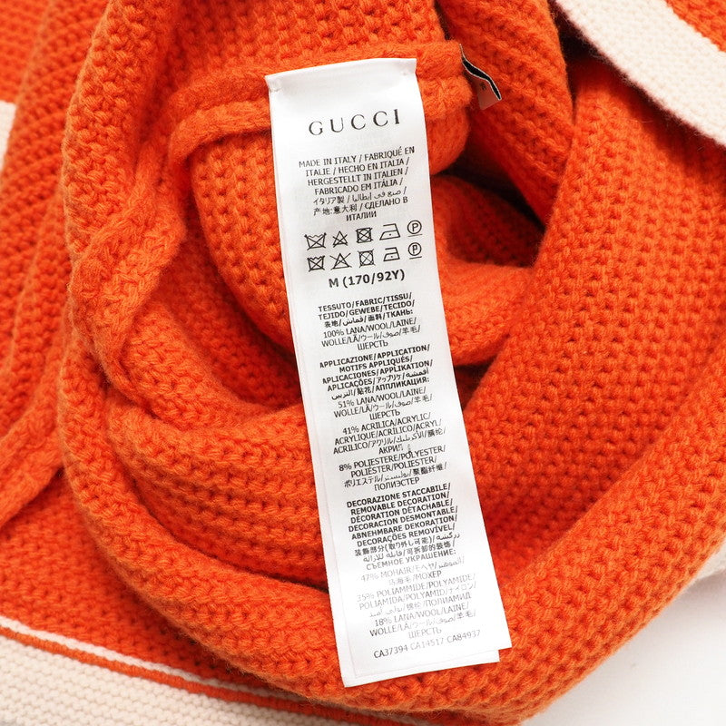 GUCCI one piece 635069 knit Orange / beige M
