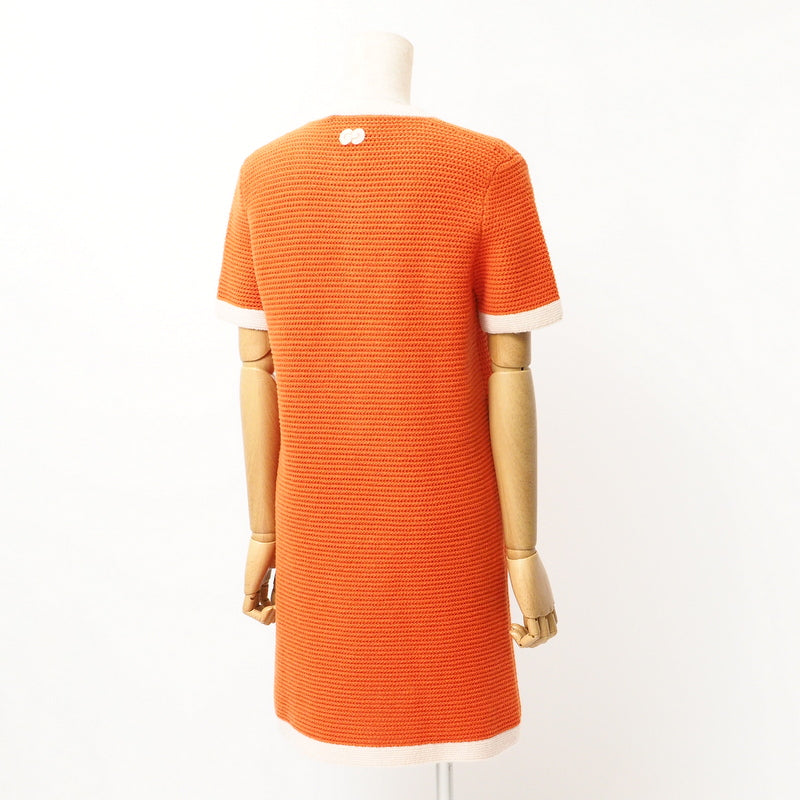 GUCCI one piece 635069 knit Orange / beige M