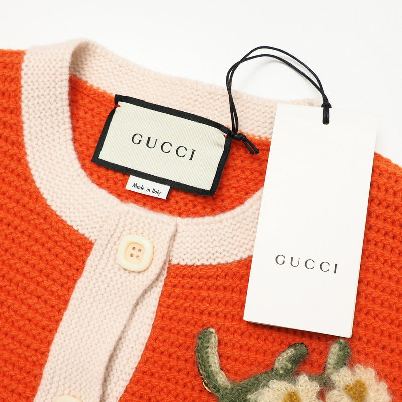 GUCCI one piece 635069 knit Orange / beige M