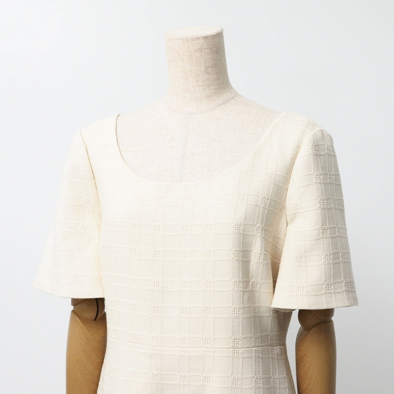 GUCCI one piece 631480 tweed Ivory 42