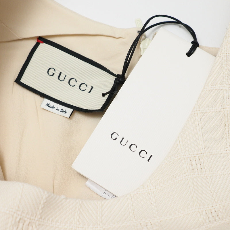 GUCCI one piece 631480 tweed Ivory 42