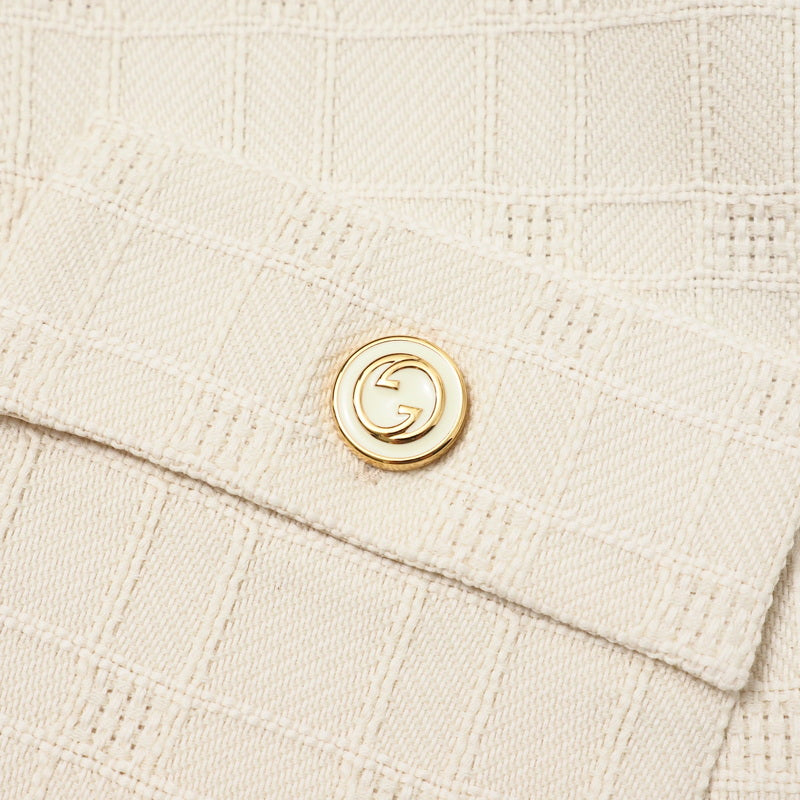GUCCI one piece 631480 tweed Ivory 42