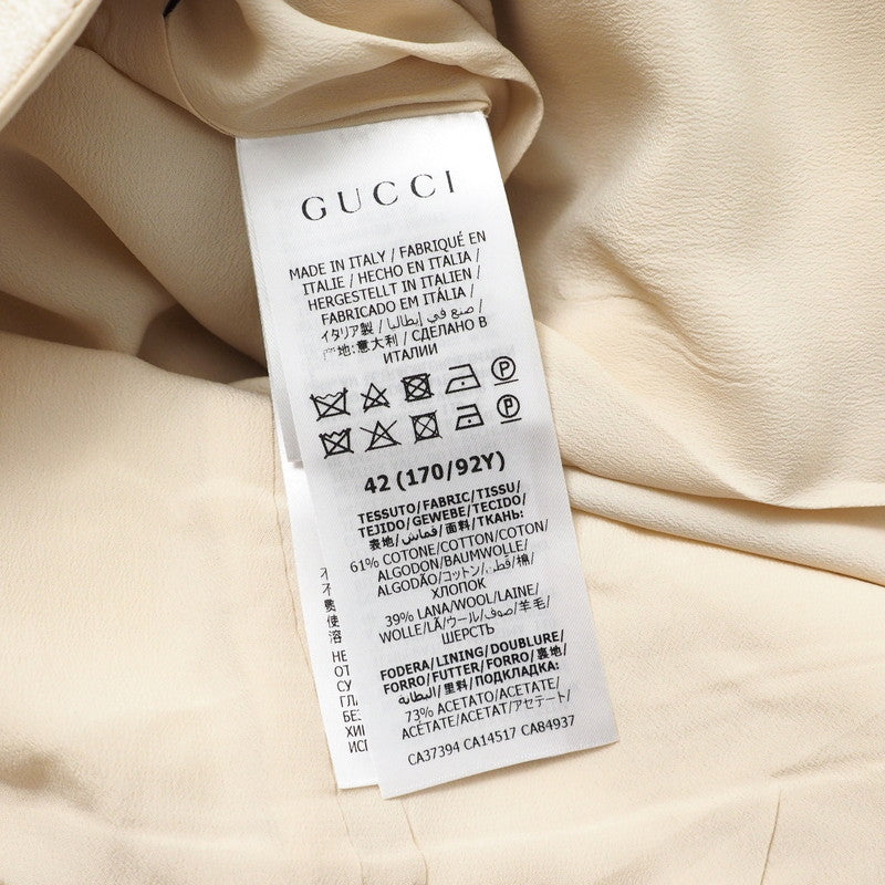 GUCCI one piece 631480 tweed Ivory 42