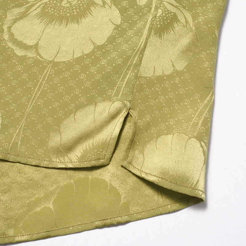 GUCCI blouse 592453 silk green 42