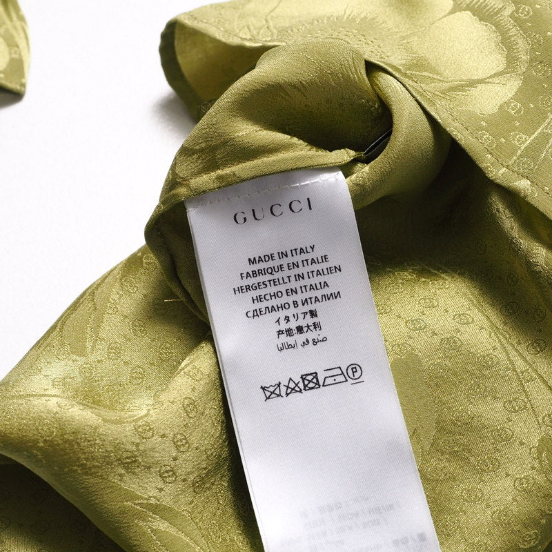 GUCCI blouse 592453 silk green 42
