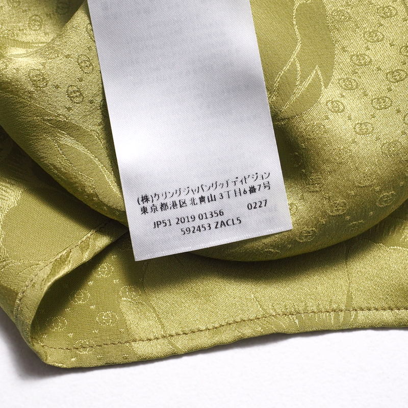 GUCCI blouse 592453 silk green 42