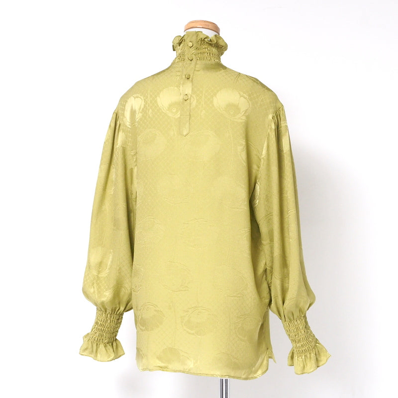 GUCCI blouse 592453 silk green 42
