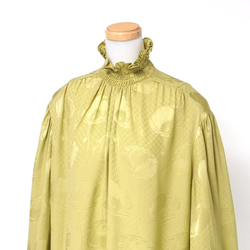 GUCCI blouse 592453 silk green 42