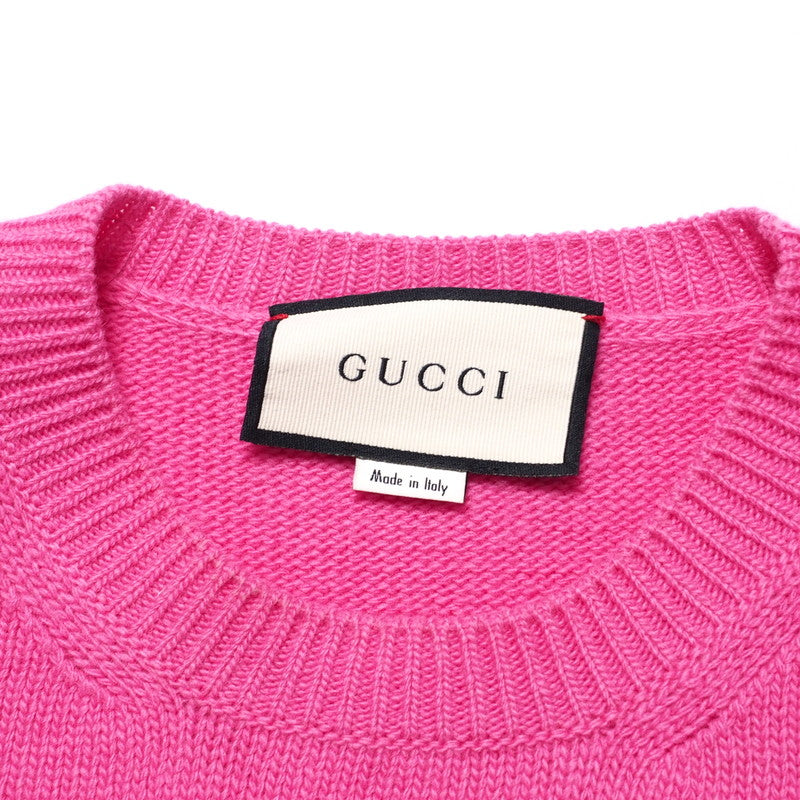 GUCCI sweater 579956 wool pink S