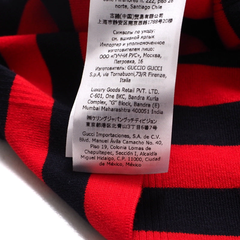 GUCCI one piece 657895 cotton Navy / Red M