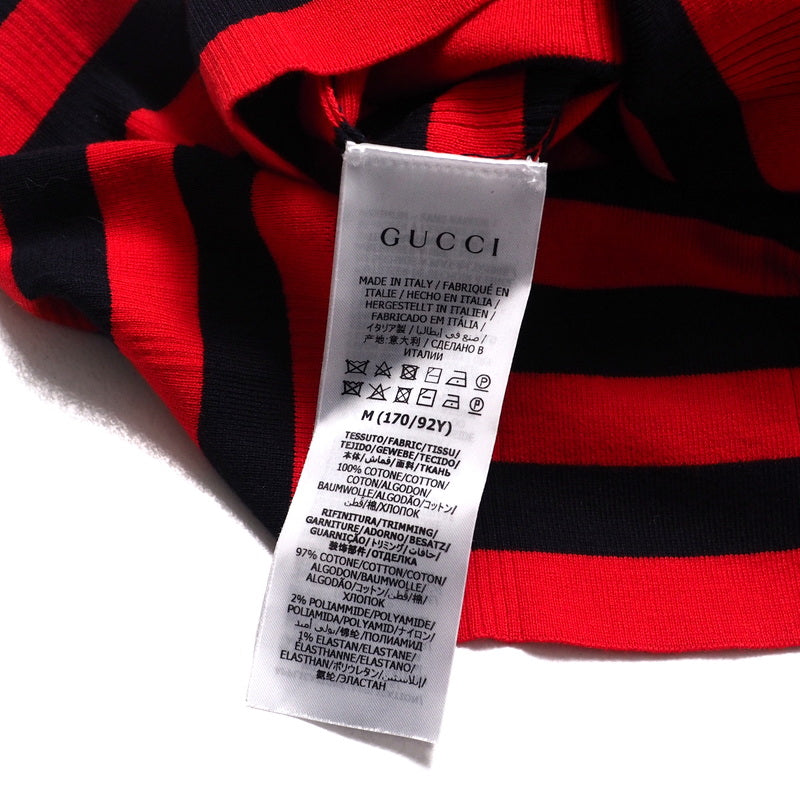 GUCCI one piece 657895 cotton Navy / Red M