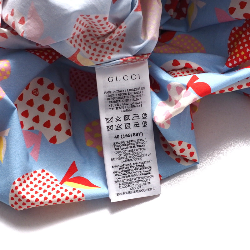 GUCCI one piece 663365 cotton Light blue 40