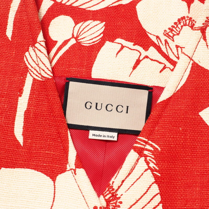 GUCCI Best 652265 silk Red / beige 38