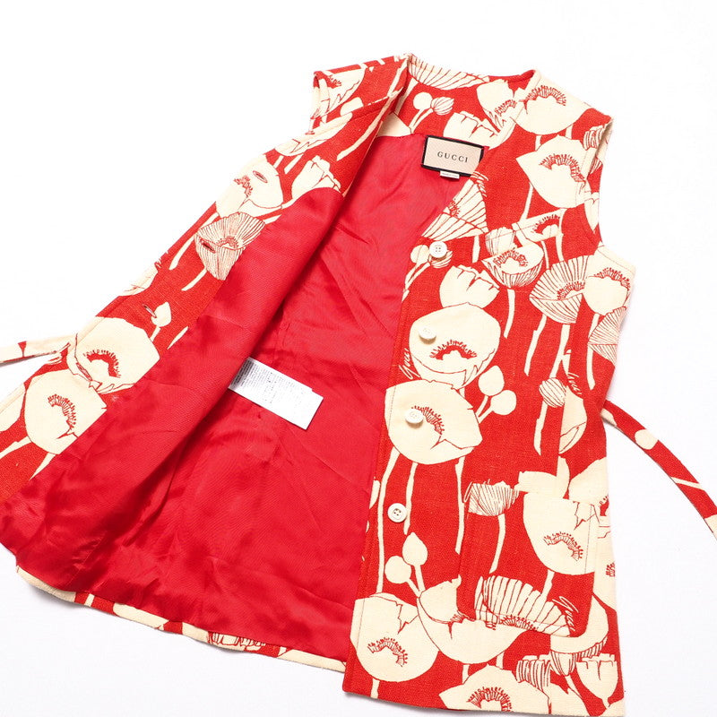 GUCCI Best 652265 silk Red / beige 38