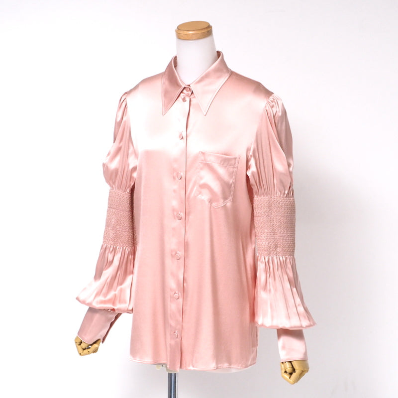 GUCCI blouse 642390 silk pink 42