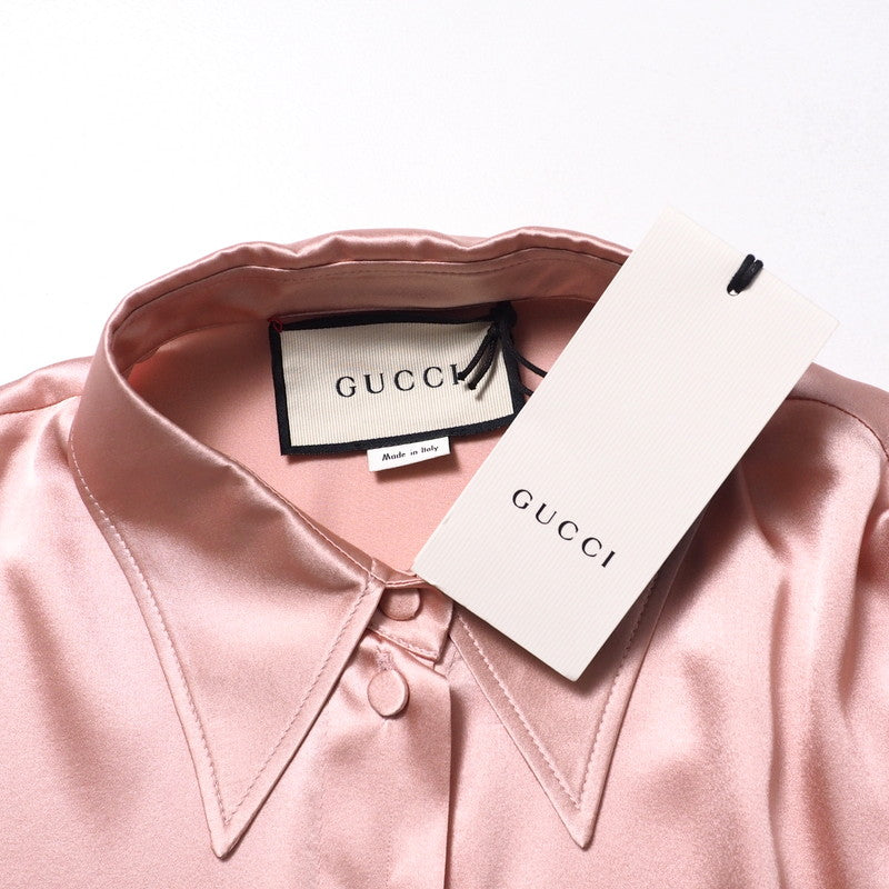 GUCCI blouse 642390 silk pink 42