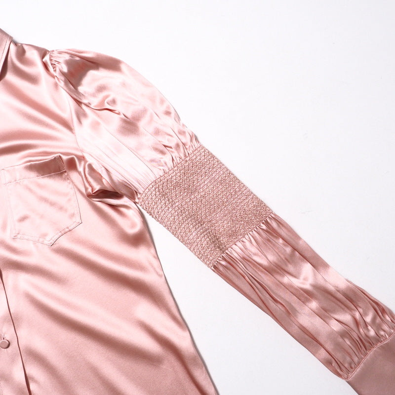 GUCCI blouse 642390 silk pink 42