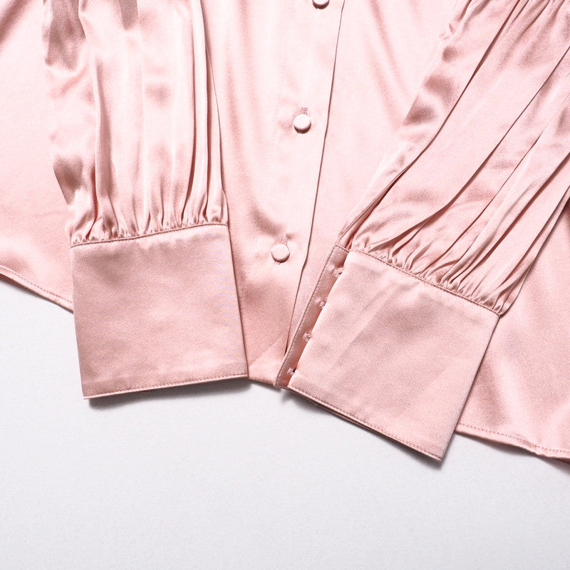 GUCCI blouse 642390 silk pink 42