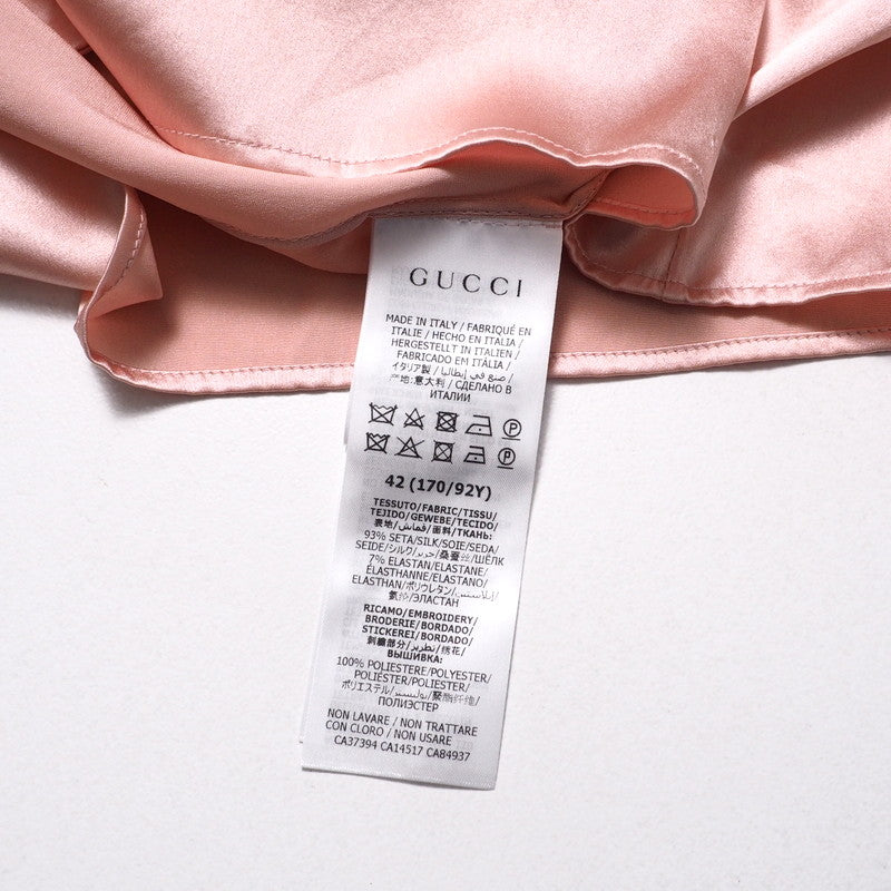 GUCCI blouse 642390 silk pink 42
