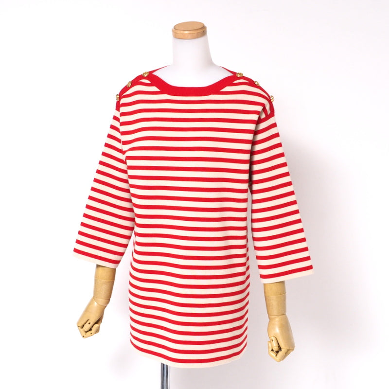 GUCCI sweater 572594 knit Beige / red M