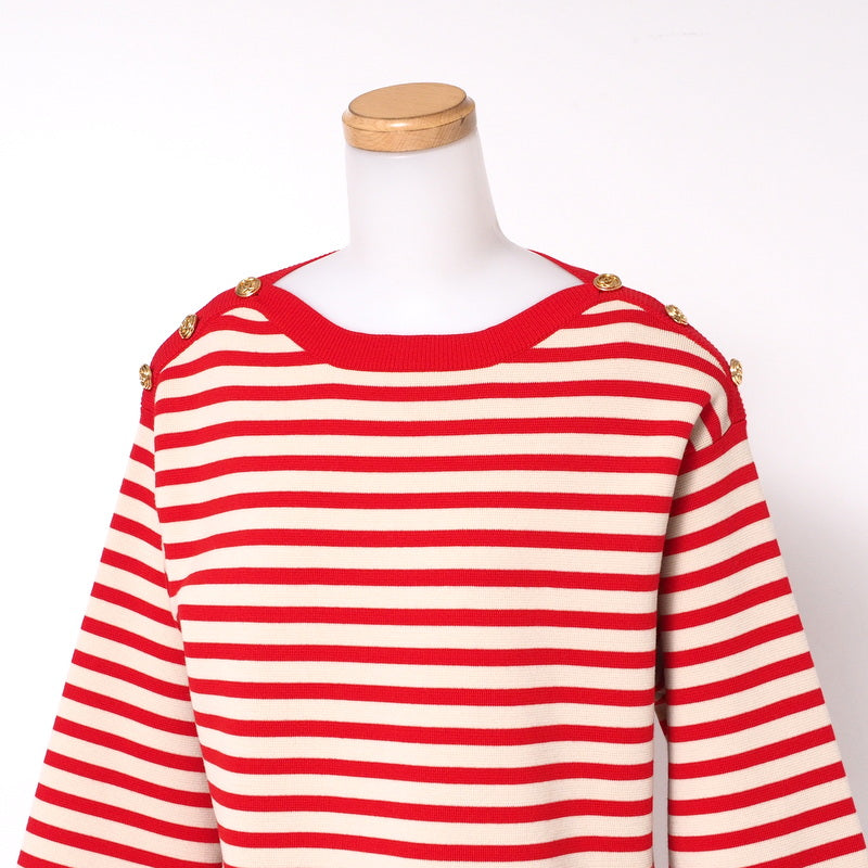 GUCCI sweater 572594 knit Beige / red M