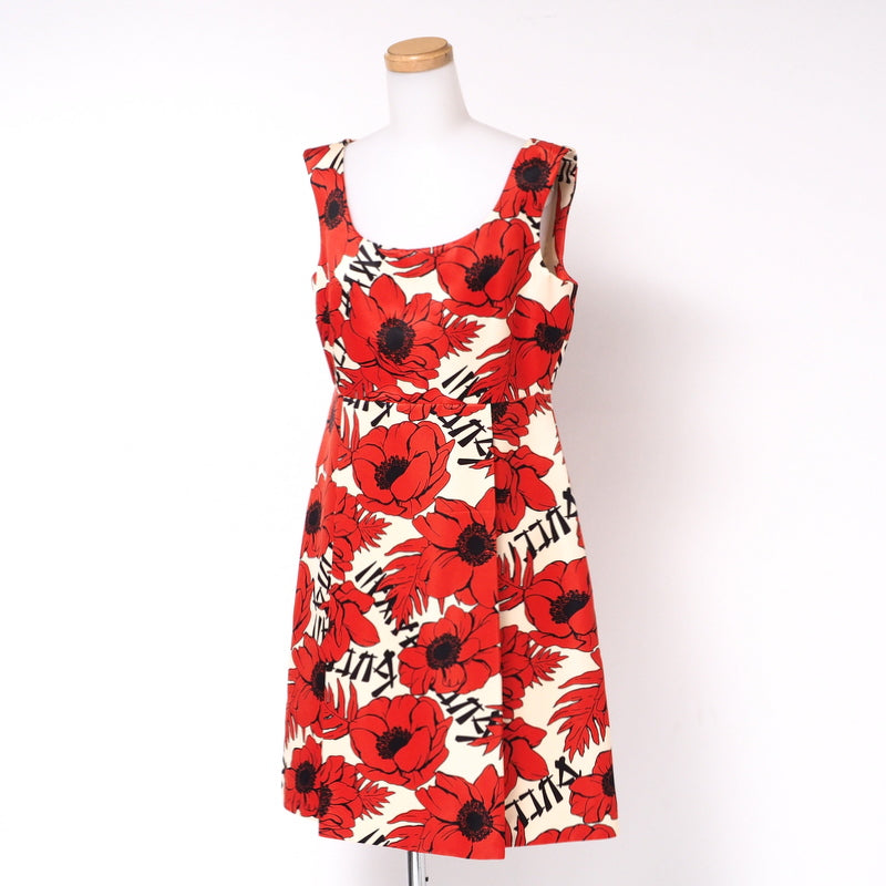 GUCCI one piece 631466 silk Red 40