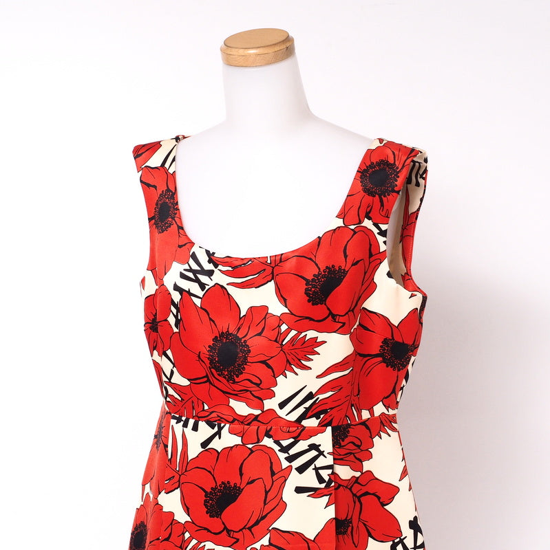 GUCCI one piece 631466 silk Red 40