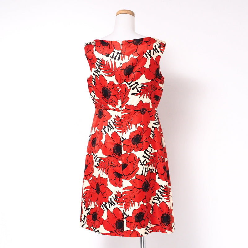 GUCCI one piece 631466 silk Red 40