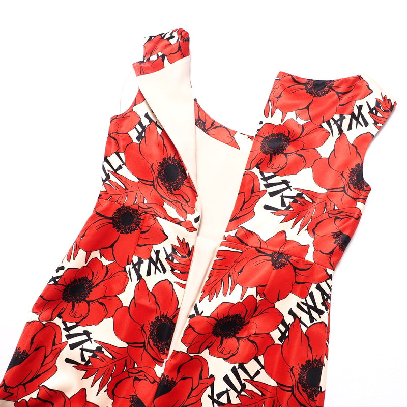 GUCCI one piece 631466 silk Red 40