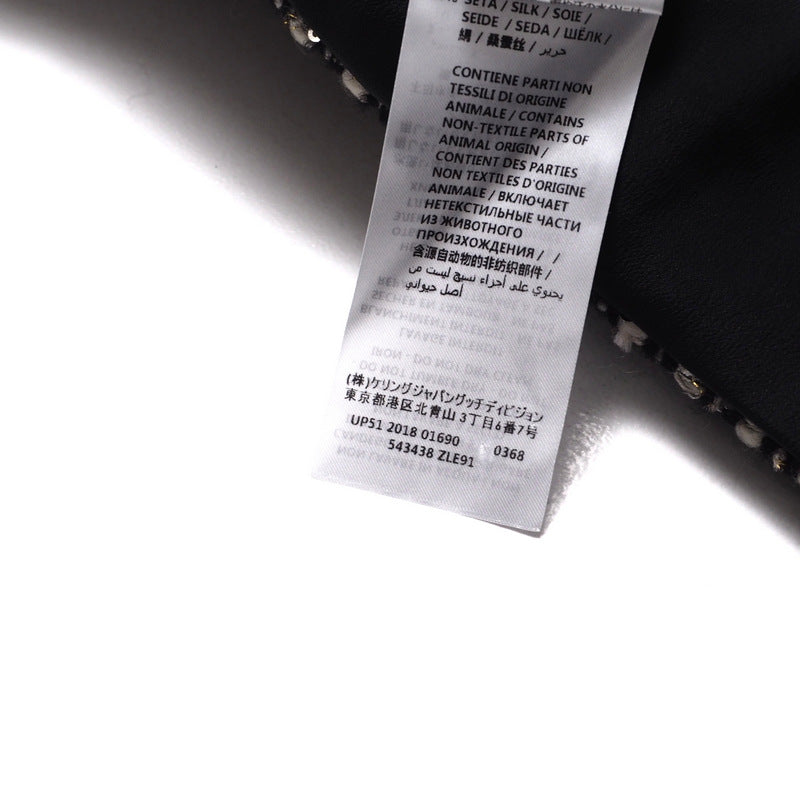 GUCCI skirt 543438 tweed Red x Navy x Black x White 42