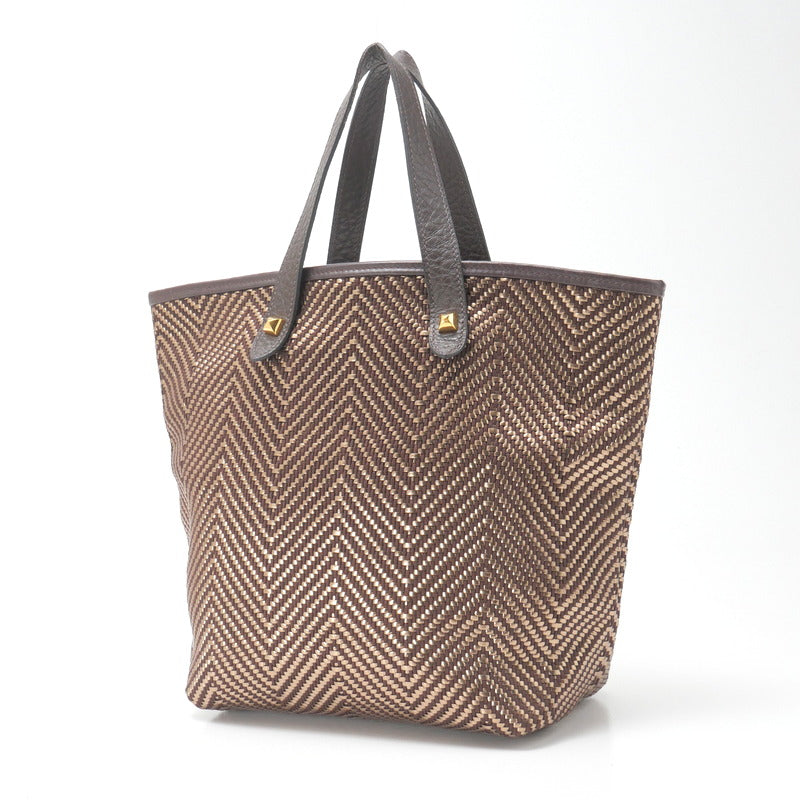 HERMES Tote Bag leather Brown Kaba Chennai PM