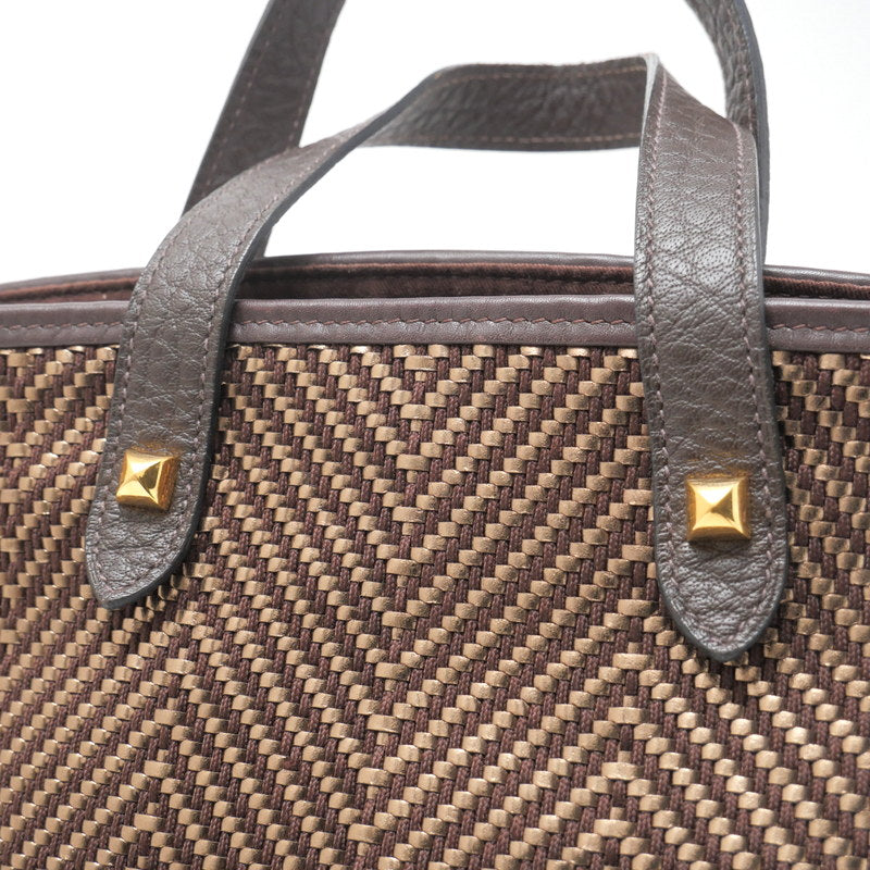 HERMES Tote Bag leather Brown Kaba Chennai PM